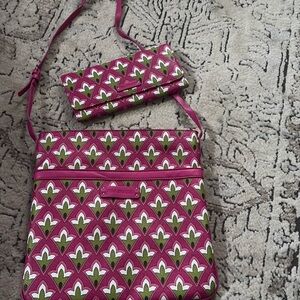 Vera Bradley pink and green set